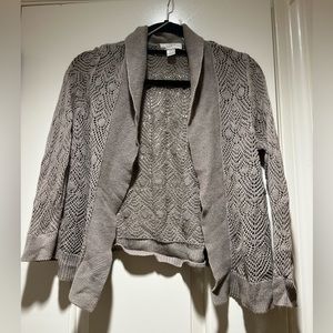 Anne Klein Light Brown Knit Cardigan